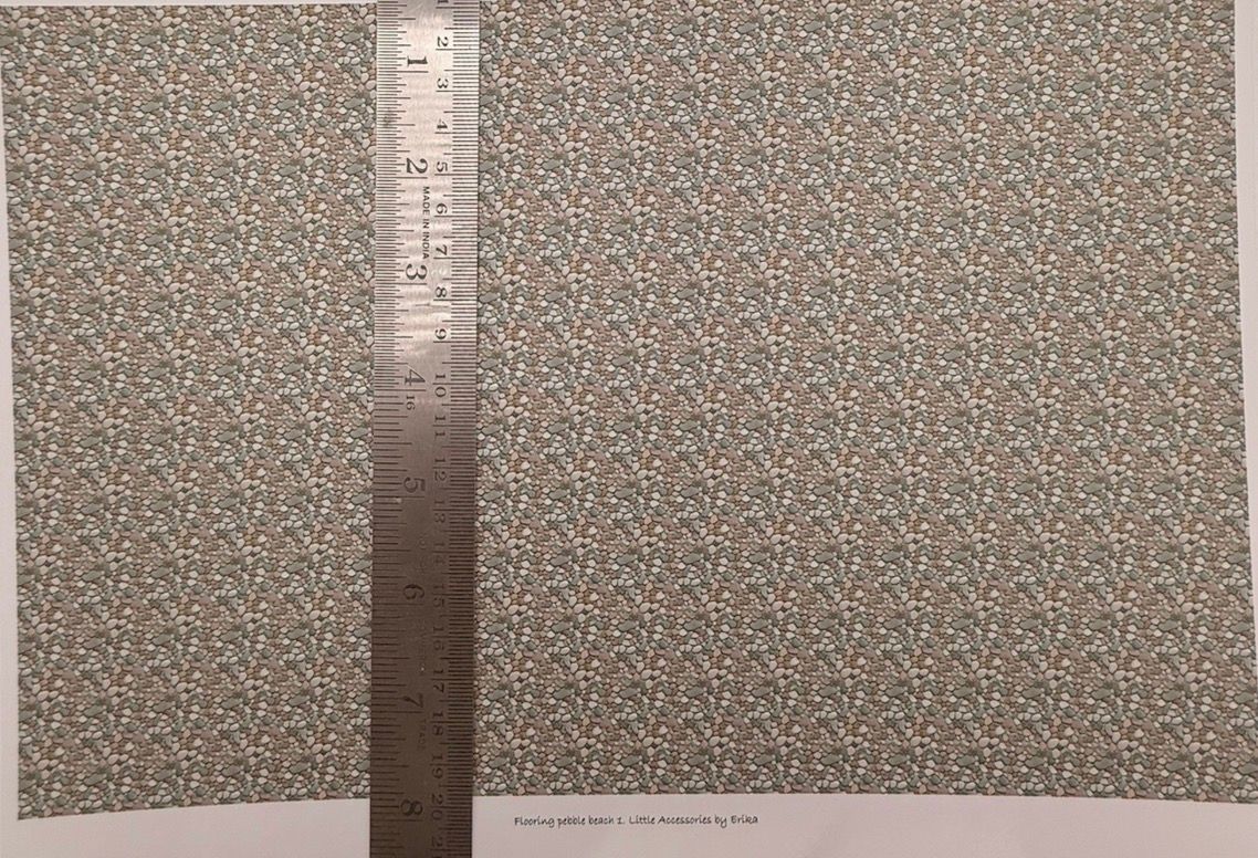 Wallpaper/fabric/carpet. FLOORING pebble beach 1 - 1/48 scale
