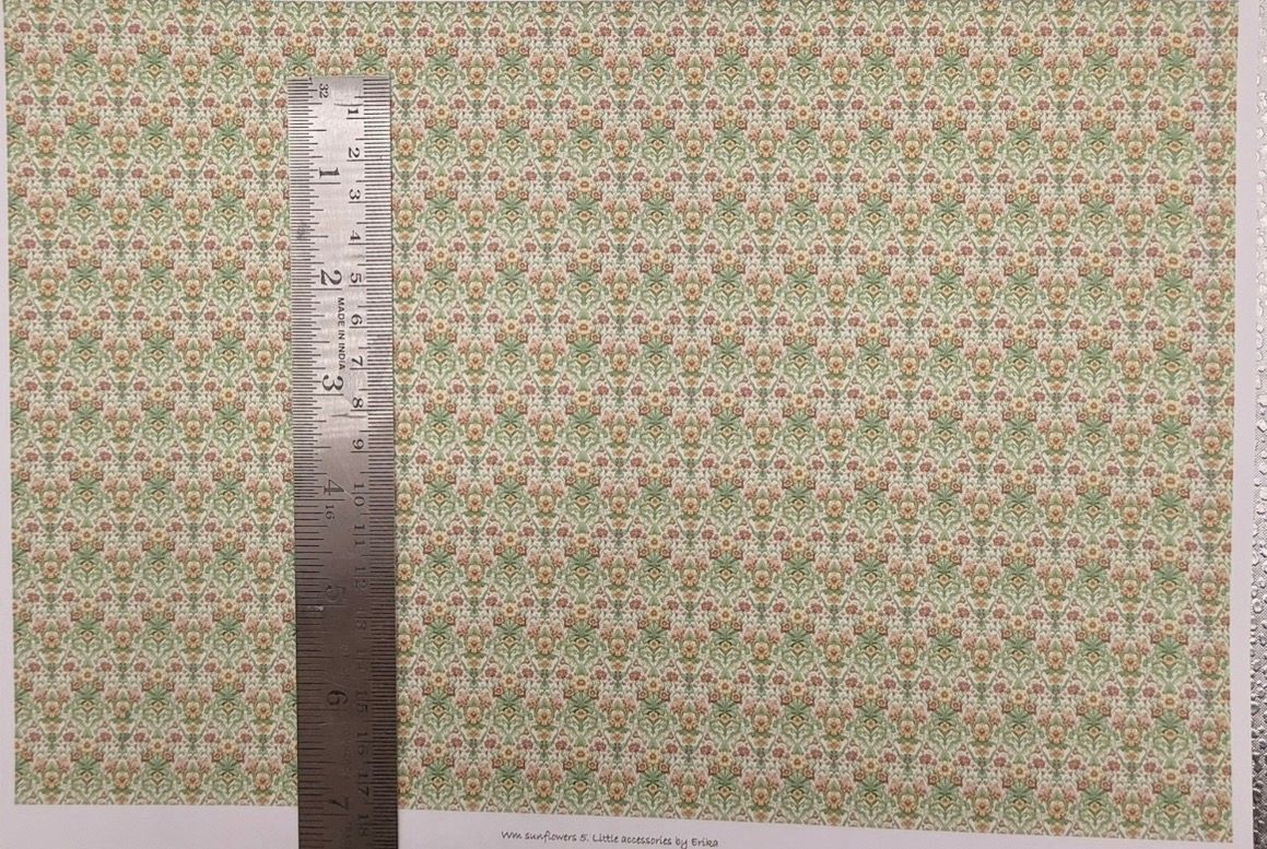 Wallpaper/fabric. WM sunflowers 5 - 1/48 scale
