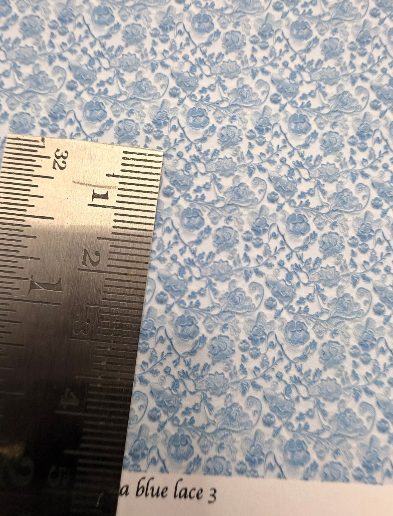 Wallpaper/fabric/carpet. Blue lace 3 - 1/48 scale