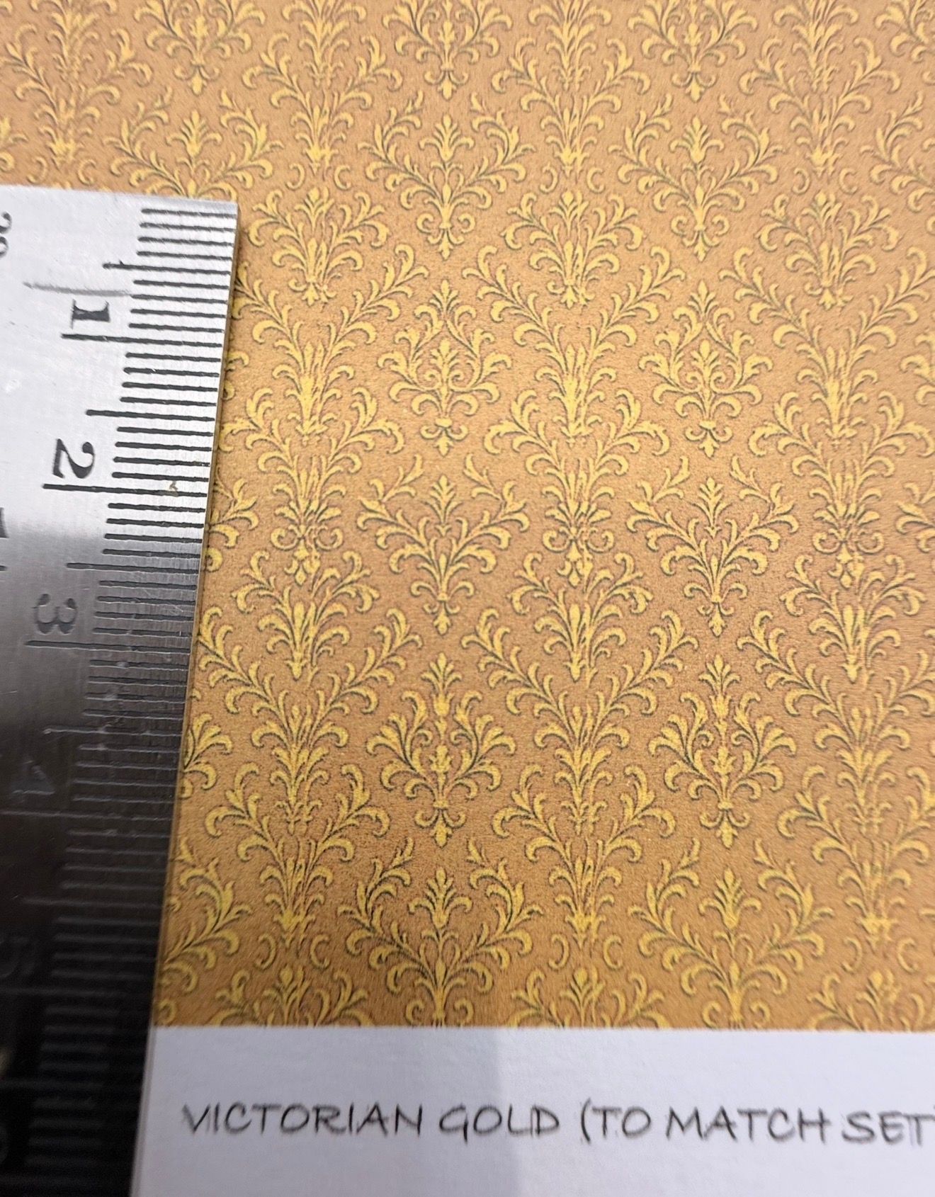 wallpaper/fabric/carpet. Victorian gold - 1/48 scale