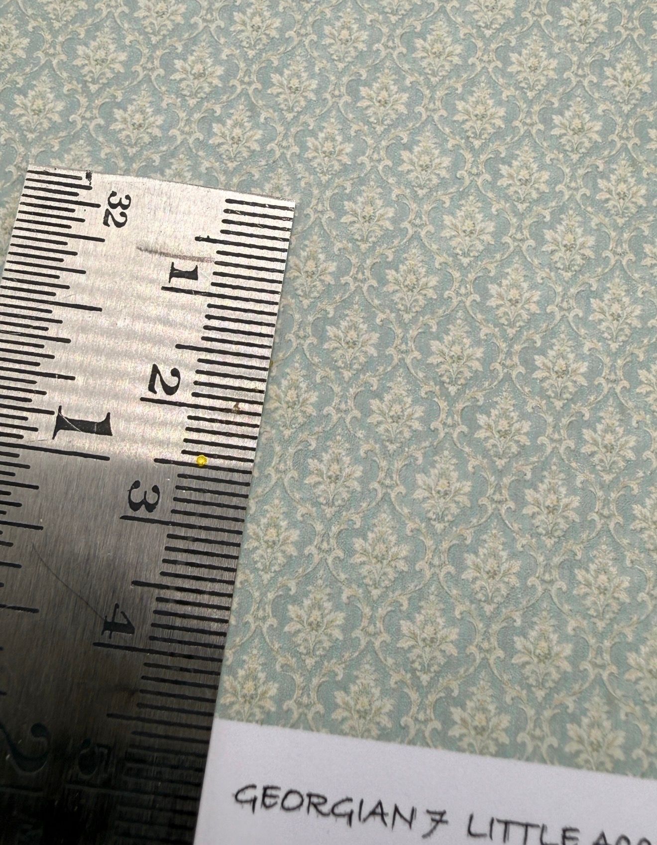 Wallpaper /fabric/carpet  Georgian 17. - 1/48 scale