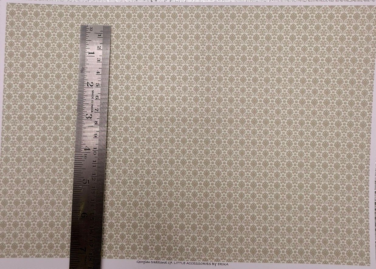 wallpaper/fabric/carpet Georgian  traditional 17 - 1/48 scale