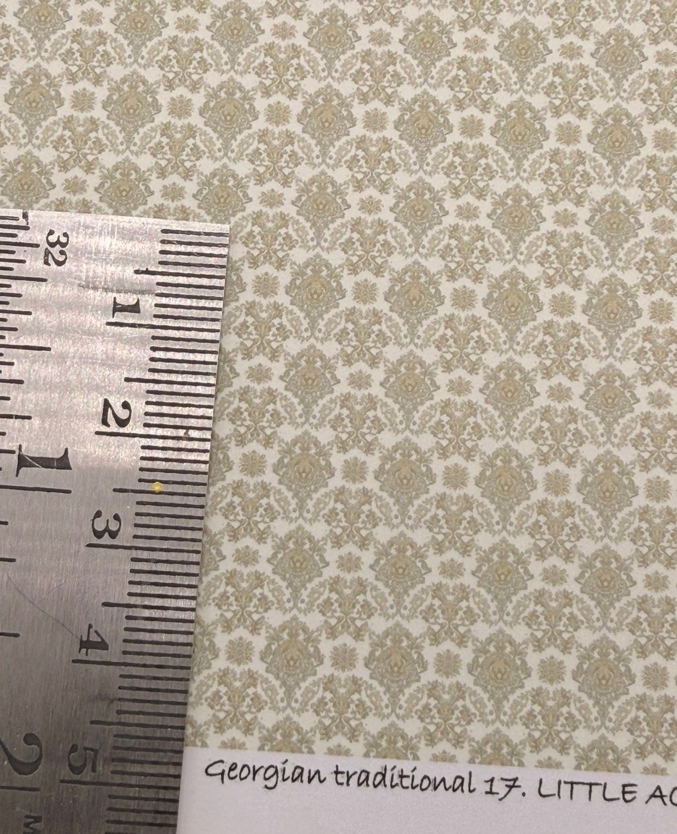 wallpaper/fabric/carpet Georgian  traditional 17 - 1/48 scale