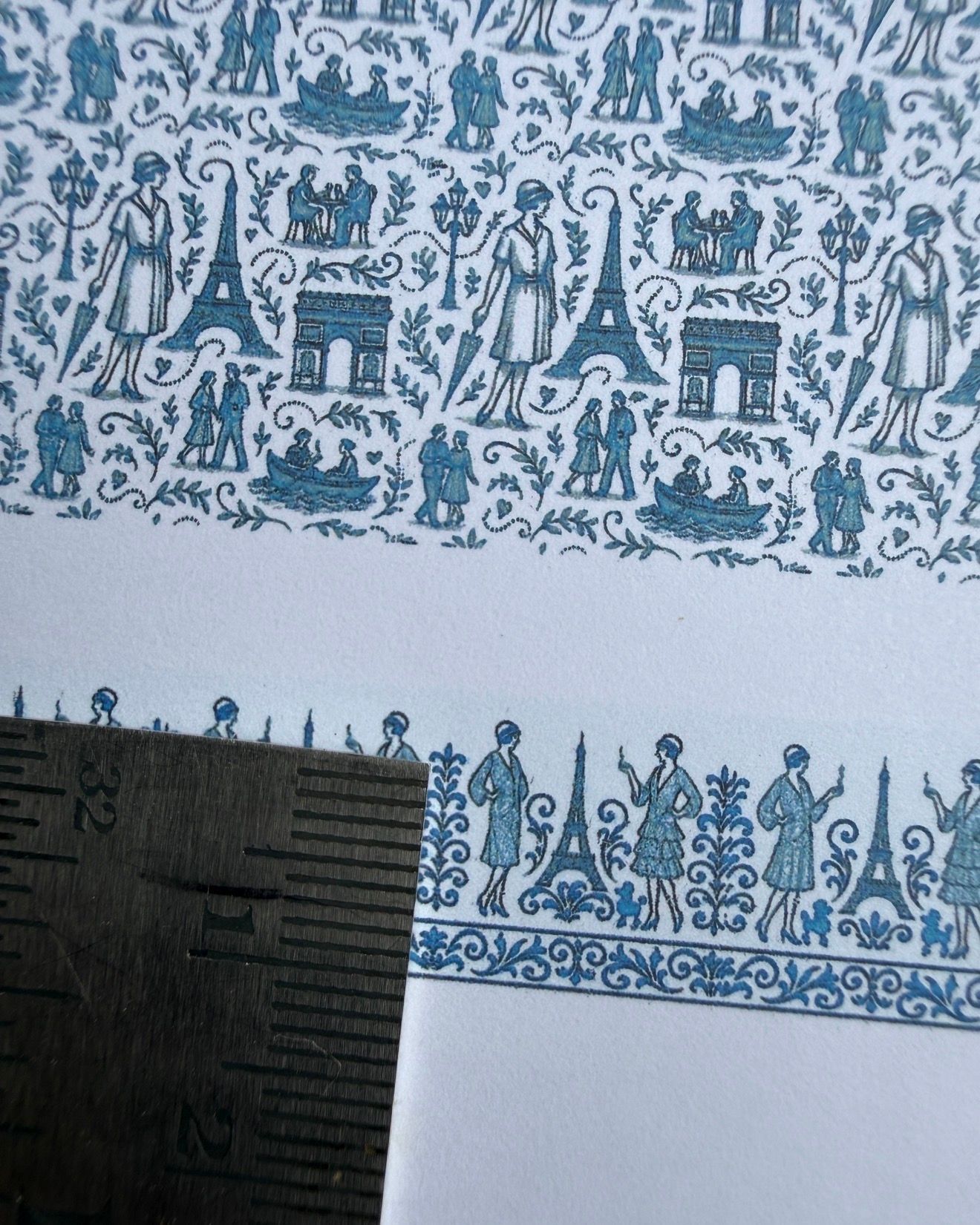 Wallpaper/fabric/carpet. French Parisian set . 1/48 scale