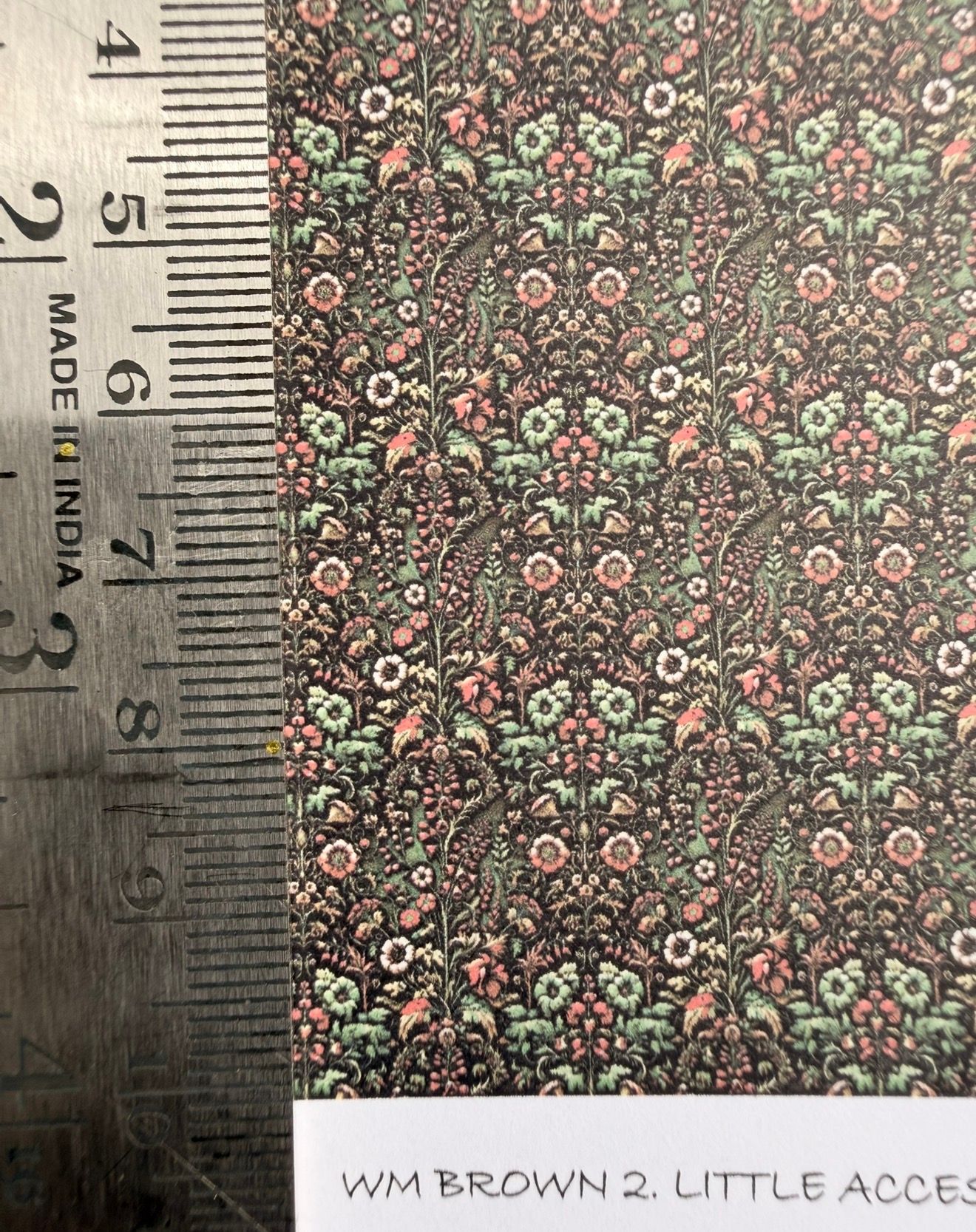 Wallpaper/fabric/carpet. WM Brown 2 - 1/48 scale