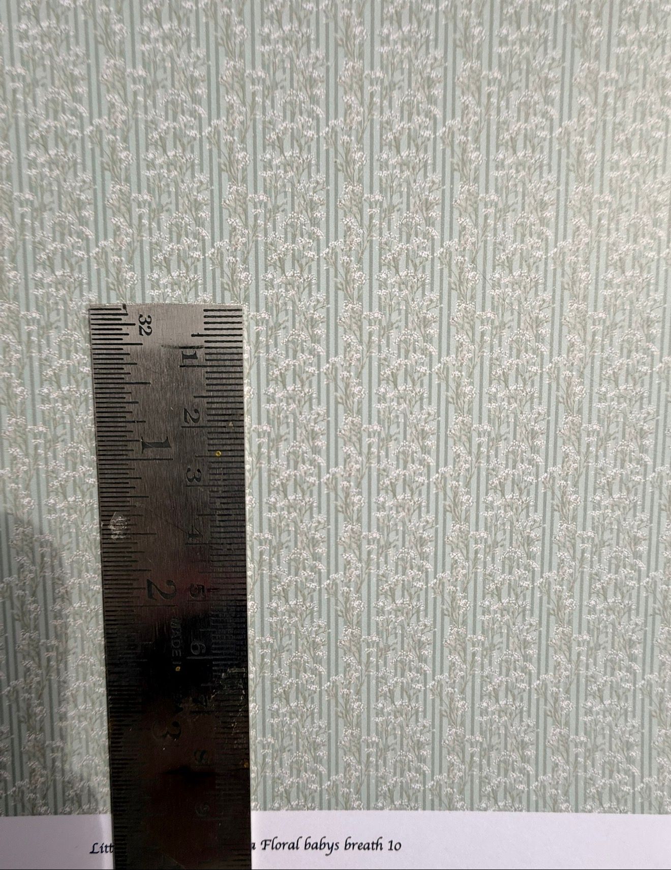 Wallpaper/fabric/carpet WM floral babies breath  10 - 1/48 scale