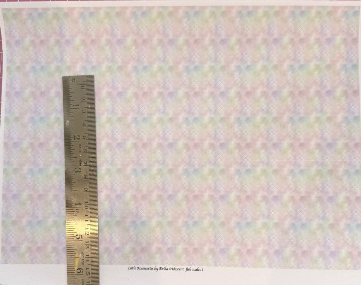 Wallpaper/fabric carpert Iridescent fish scales. 1/48 scale