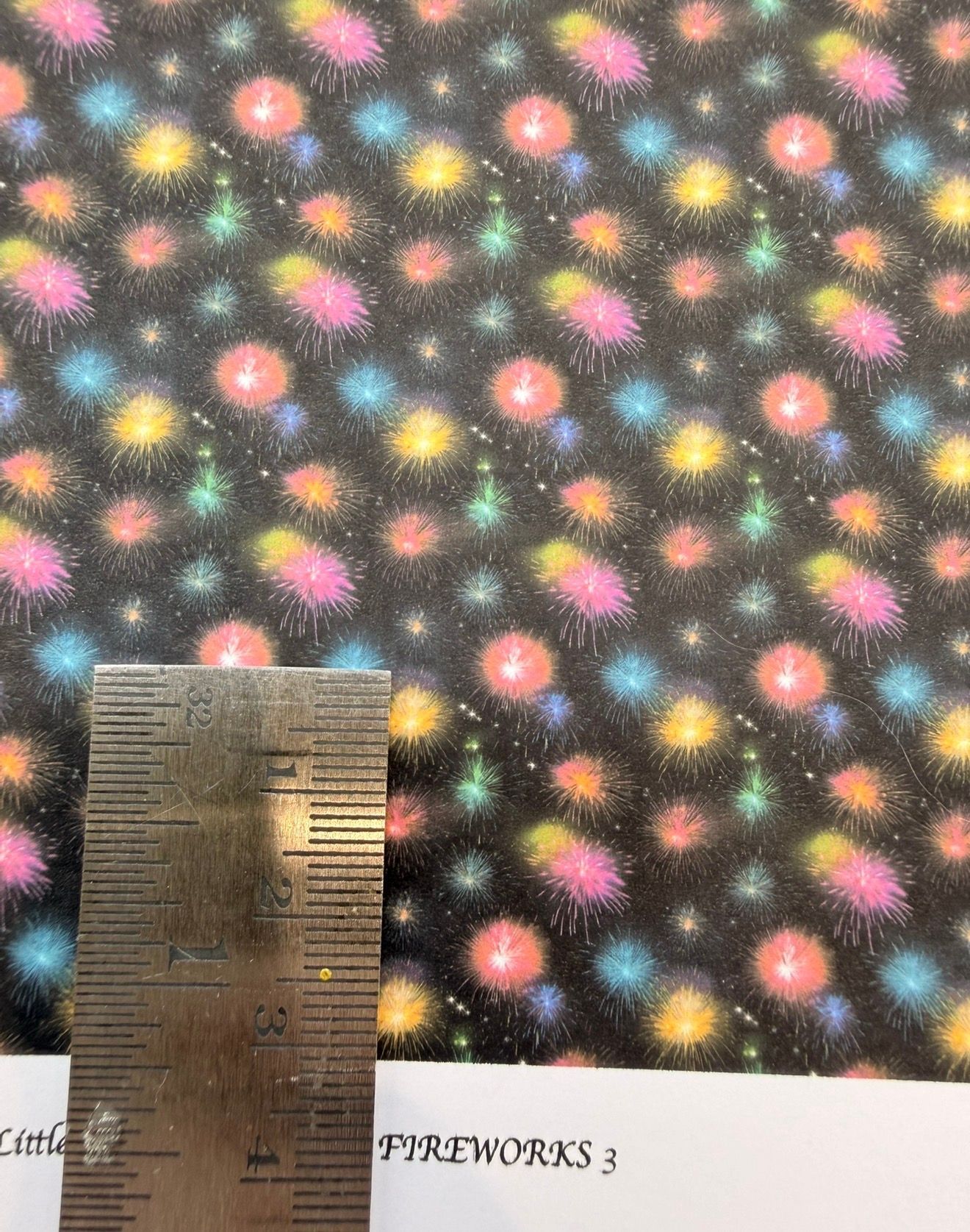 Wallpaper/fabric/carpet. Fireworks 3 - 1/48 scale