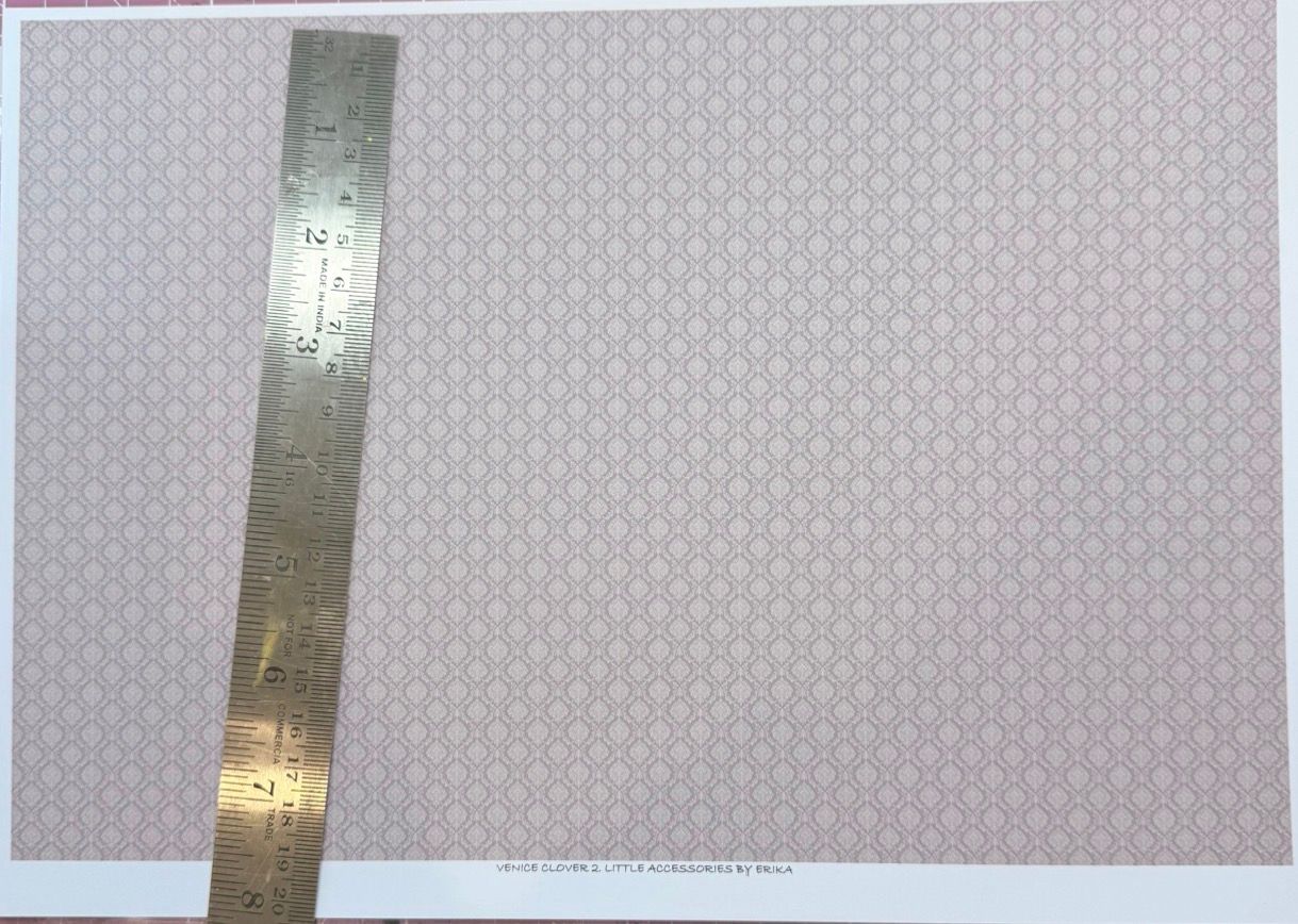 Wallpaper/fabric/carpet. Venice clover 2 - 1/48 scale