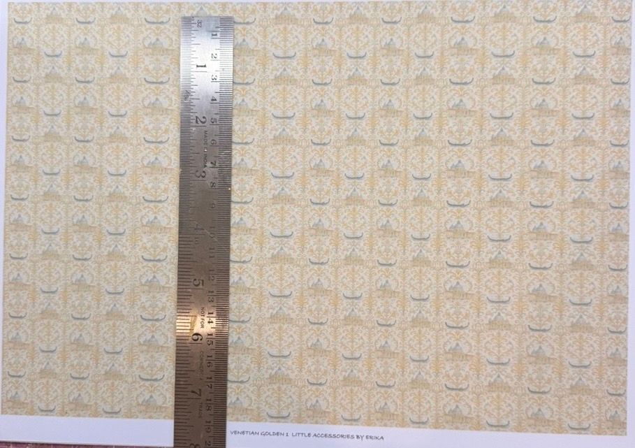 Wallpaper/fabric/carpet Venetian Golden 2 - 1/48 scale