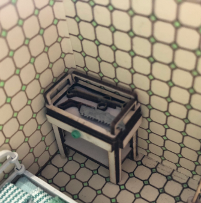 MEDICAL - SURGICAL TOOL TABLE. 1.48 scale KIT