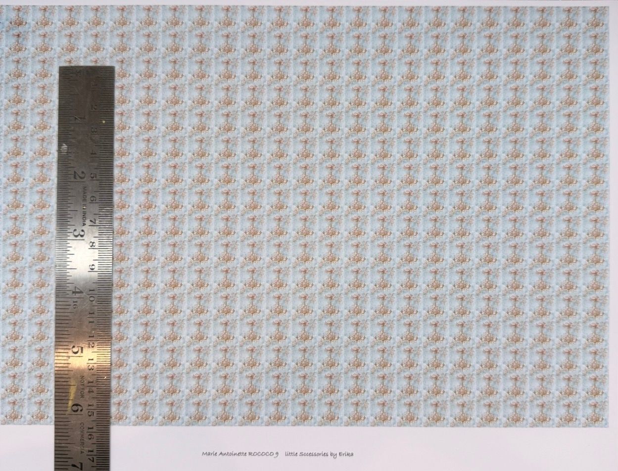 Wallpaper/fabric/carpet Rococo 7 -1/48 scale