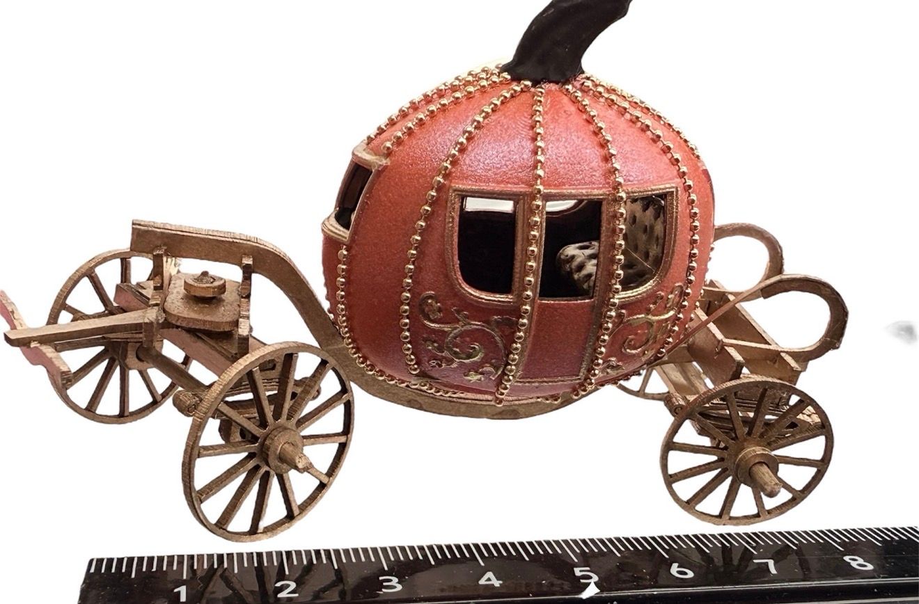 1/48 scale READY MADE orange pumpkin coach.