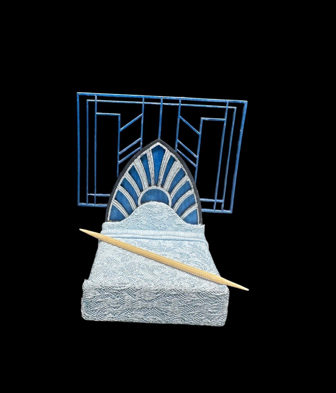 ART DECO PEACOCK BED WITH LARGE PANEL.  1/48 scale KIT