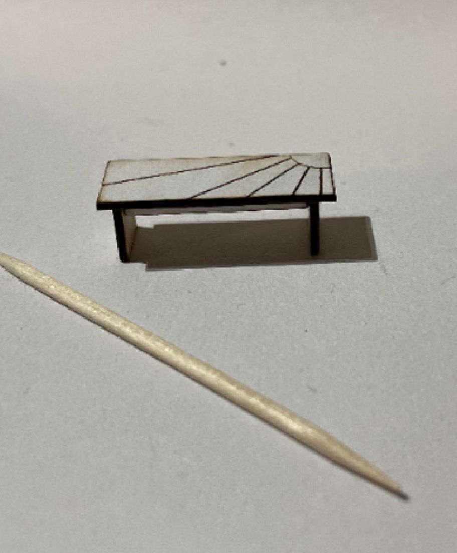 ART DECO coffee table 1/48 scale