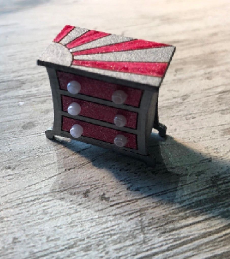 ART DECO chest of drawers 1/48 scale