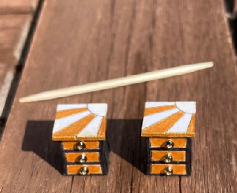 ART DECO BESIDE CABINETS (x2 )KIT 1/48 scale
