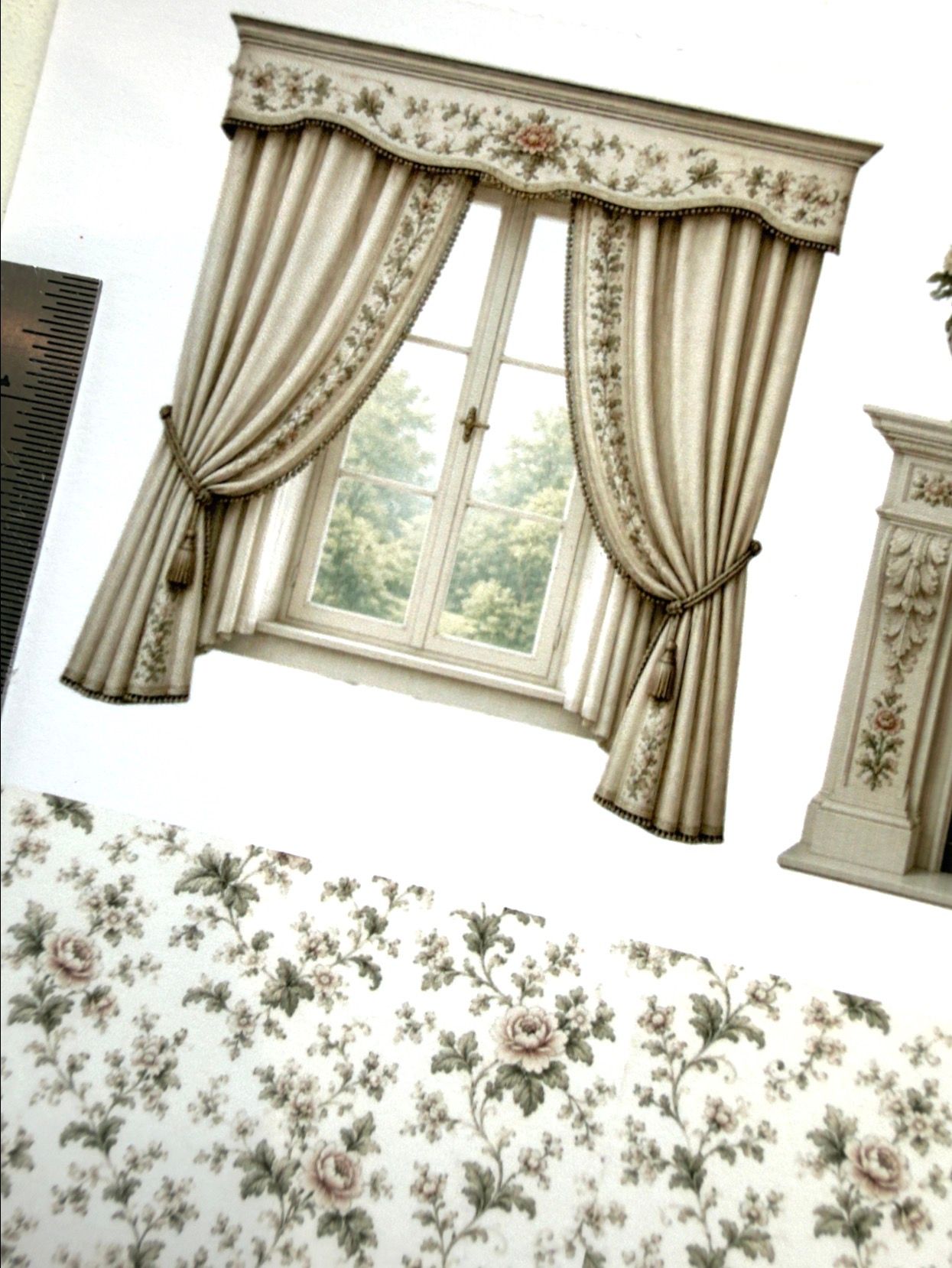 SET Wallpaper Verona Juliet's bedroom 3.  1/48 scale