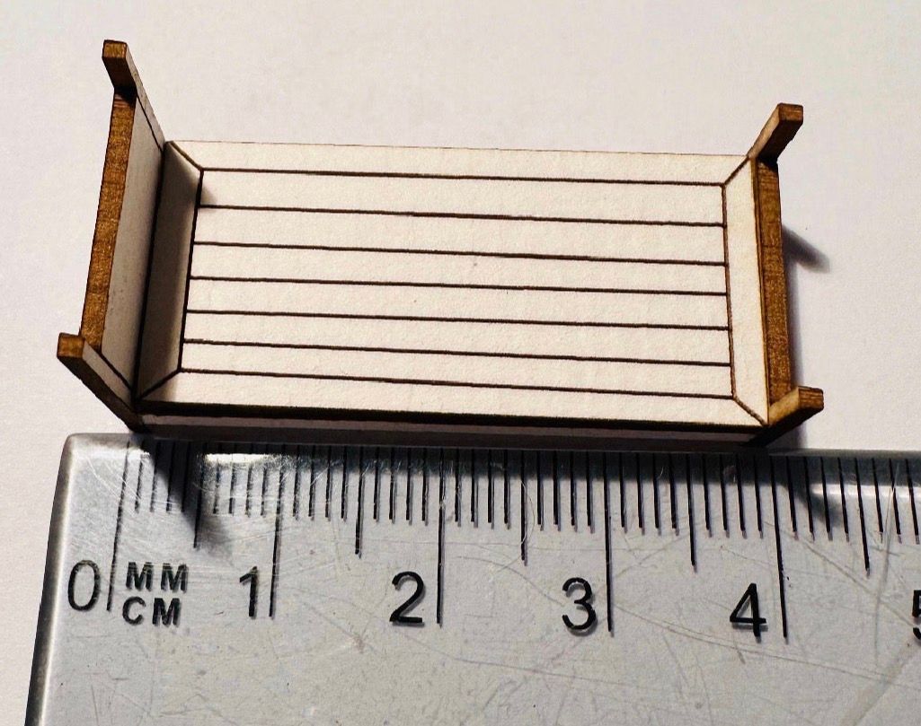 WILD WEST WOODEN BED 1/48 scale KIT