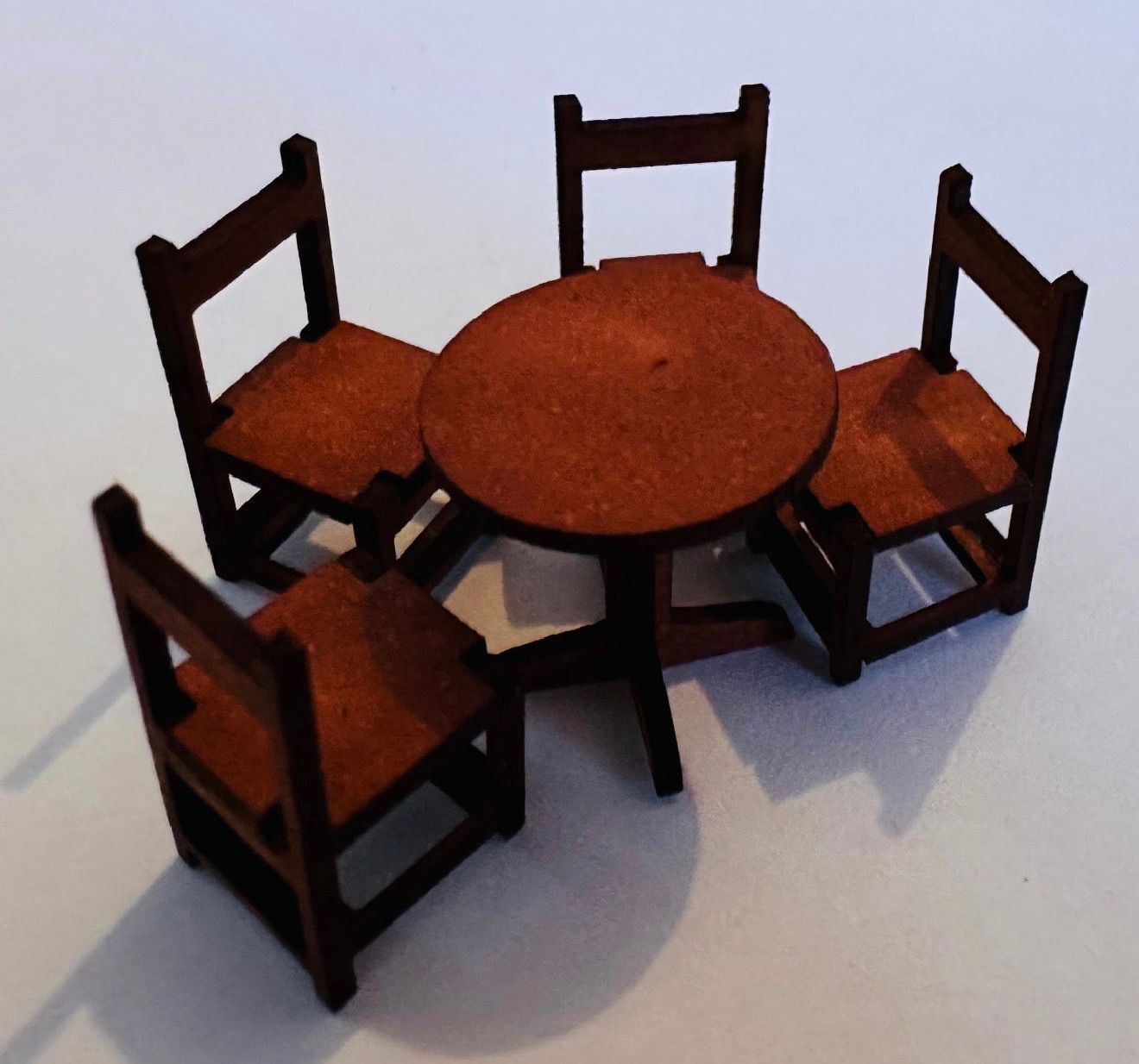 WILD WEST TABLE & 4 CHAIRS 1/48 scale