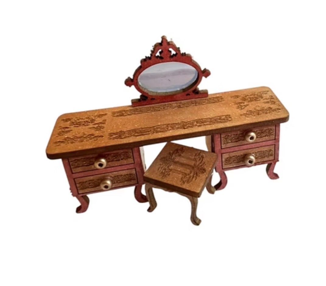 DECORATIVE DRESSING TABLE & STOOL 1/48 scale KIT