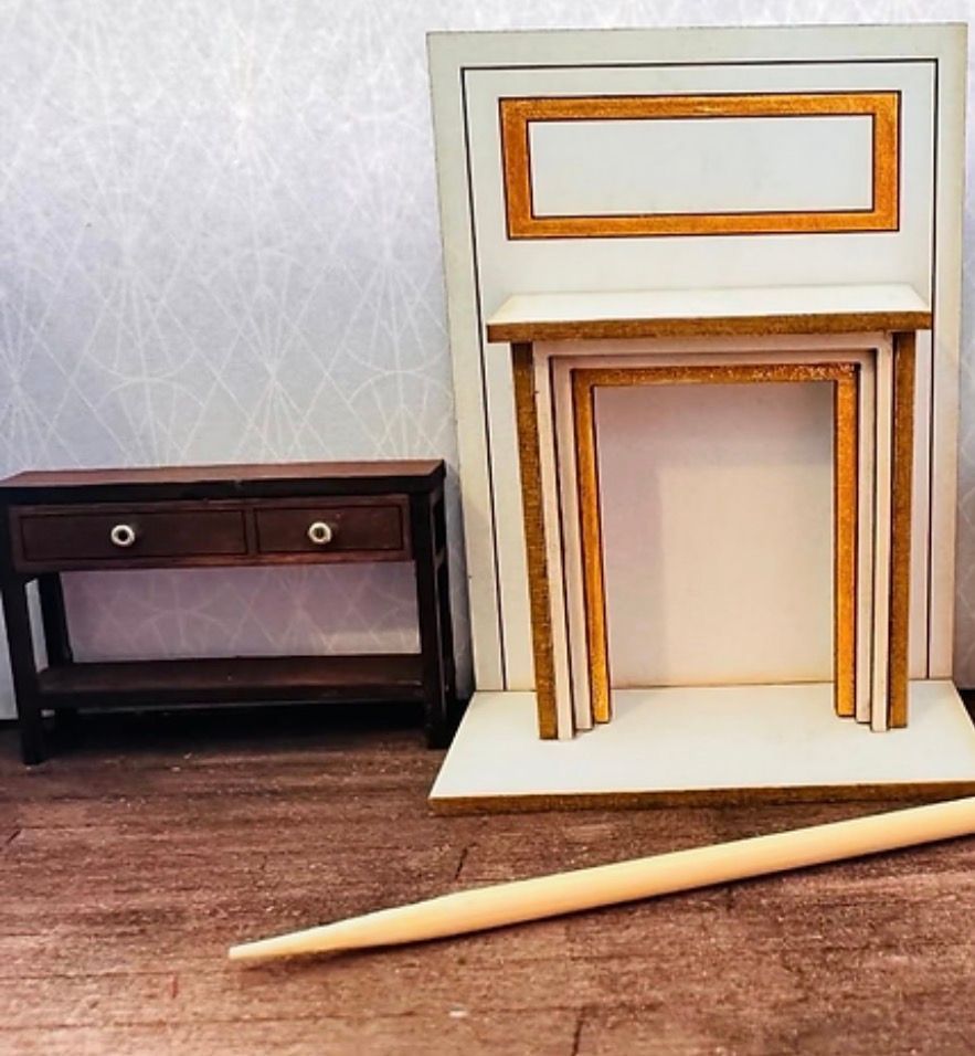 MODERN FIREPLACE SURROUND 1/48 scale KIT