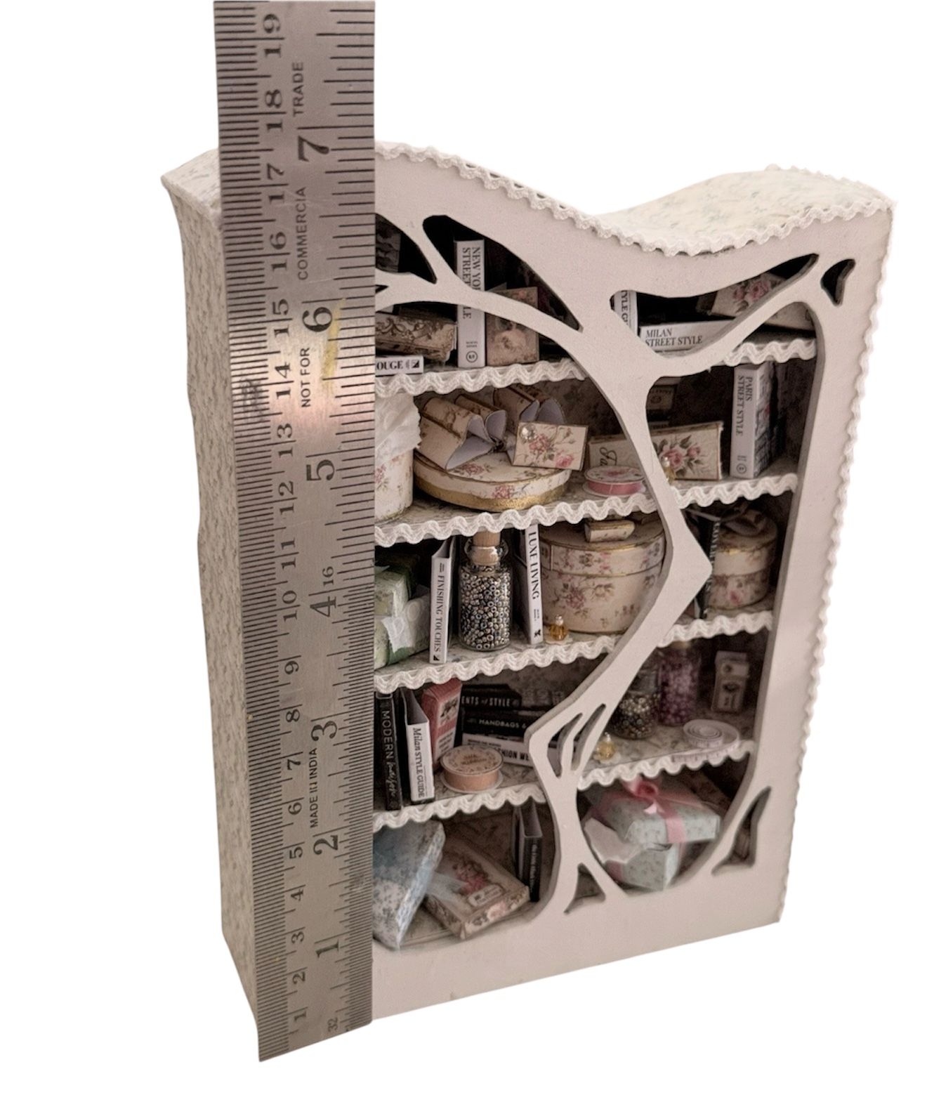 1/12 SCALE  READY MADE Book/storage shelf