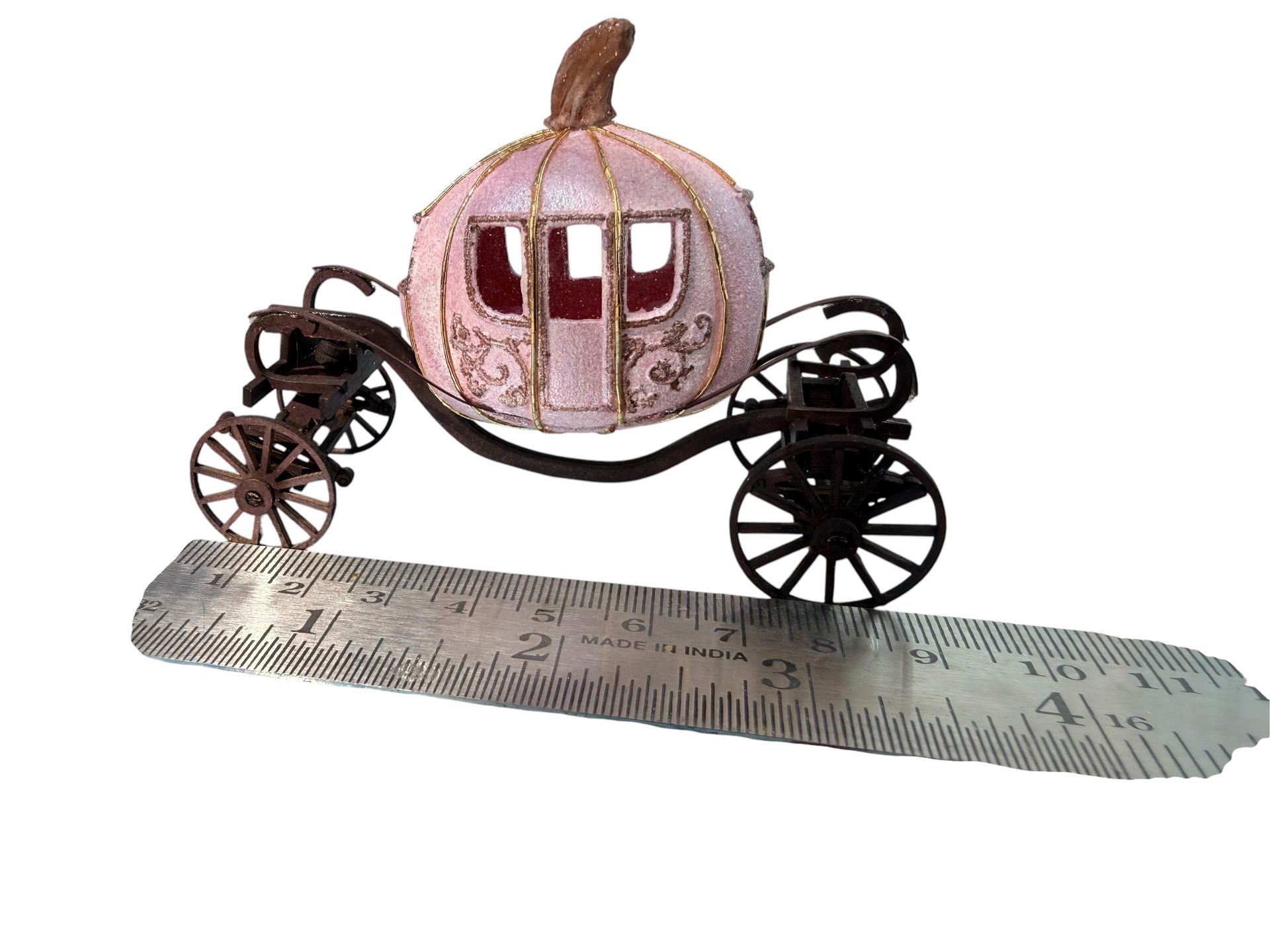 1/48 scale READY MADE pink pumpkin coach.