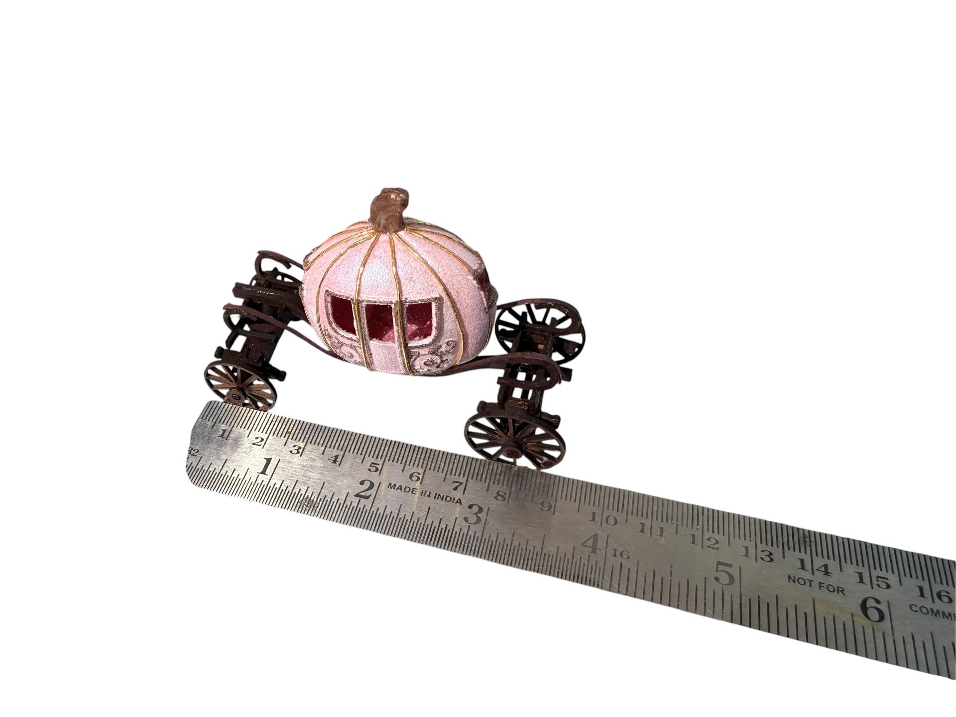 1/48 scale READY MADE pink pumpkin coach.