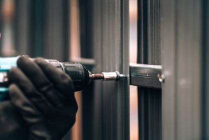 Experienced fence contractor working on a residential fencing project in Ballarat VIC.