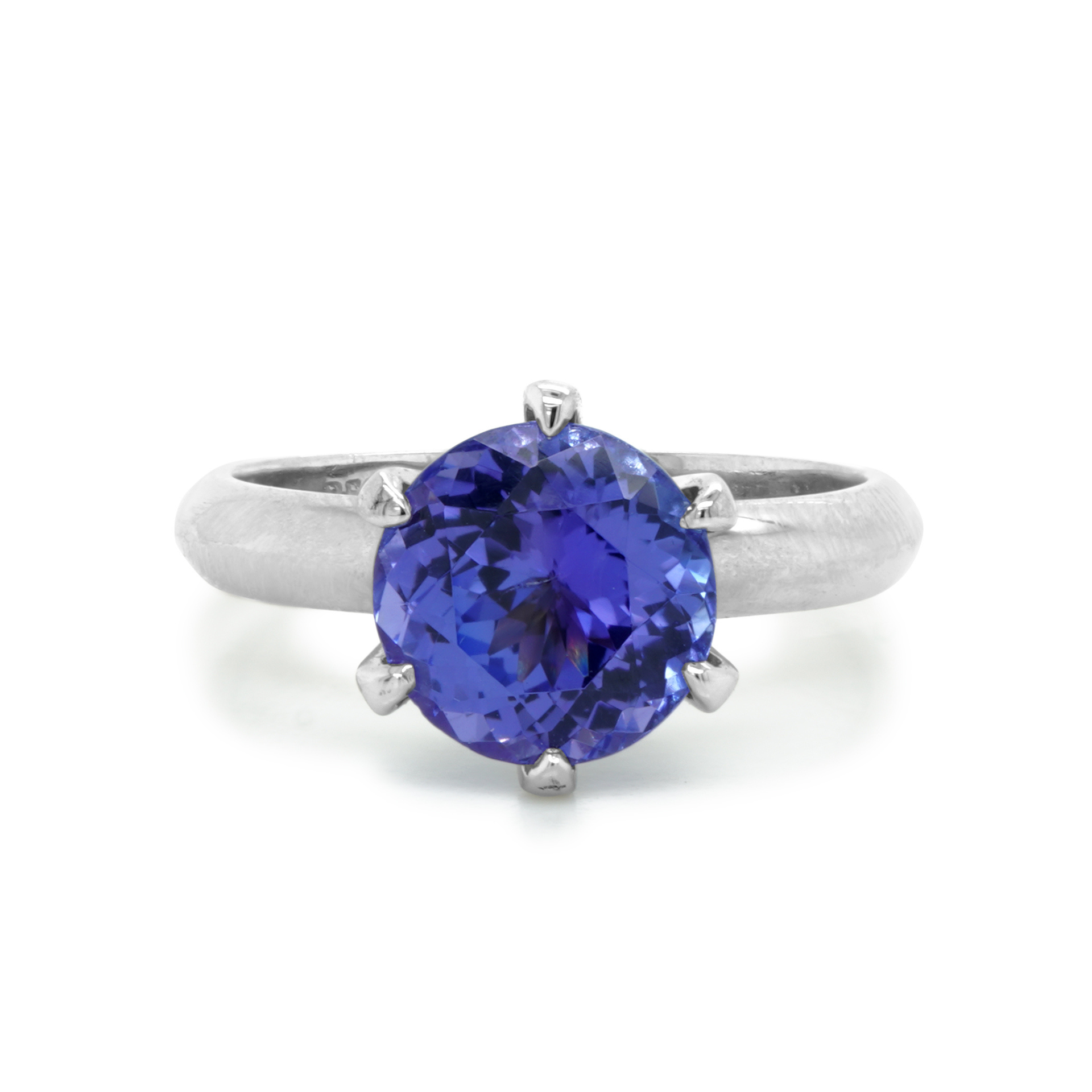 Tanazanite and Platinum Solitaire Ring Tanazanite and Platinum Solitaire Ring