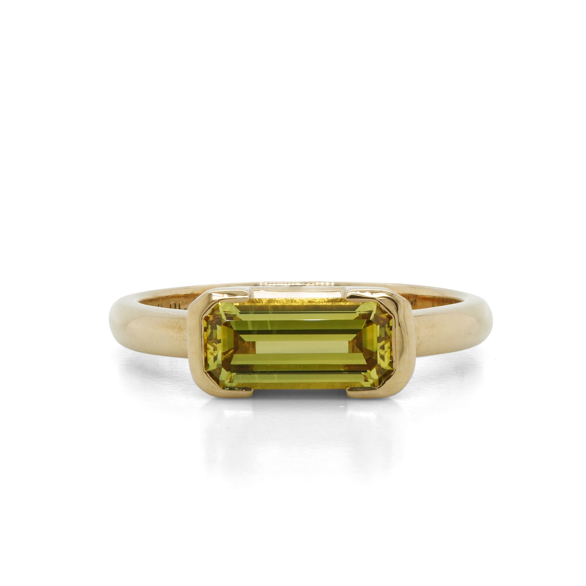 Australian Yellow Sapphire Ring — Burleigh, QLD — Deer Honey Jewellery