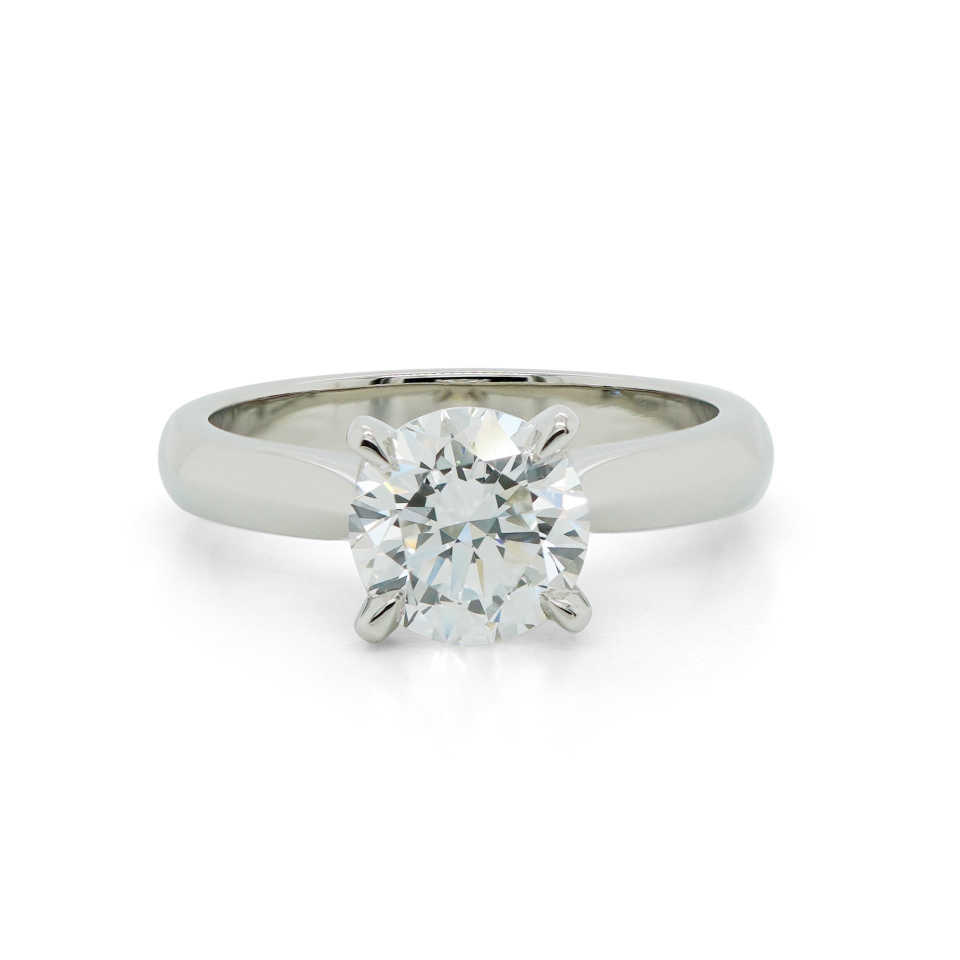 1.56 ct Round Diamond Platinum Ring — Burleigh, QLD — Deer Honey Jewellery