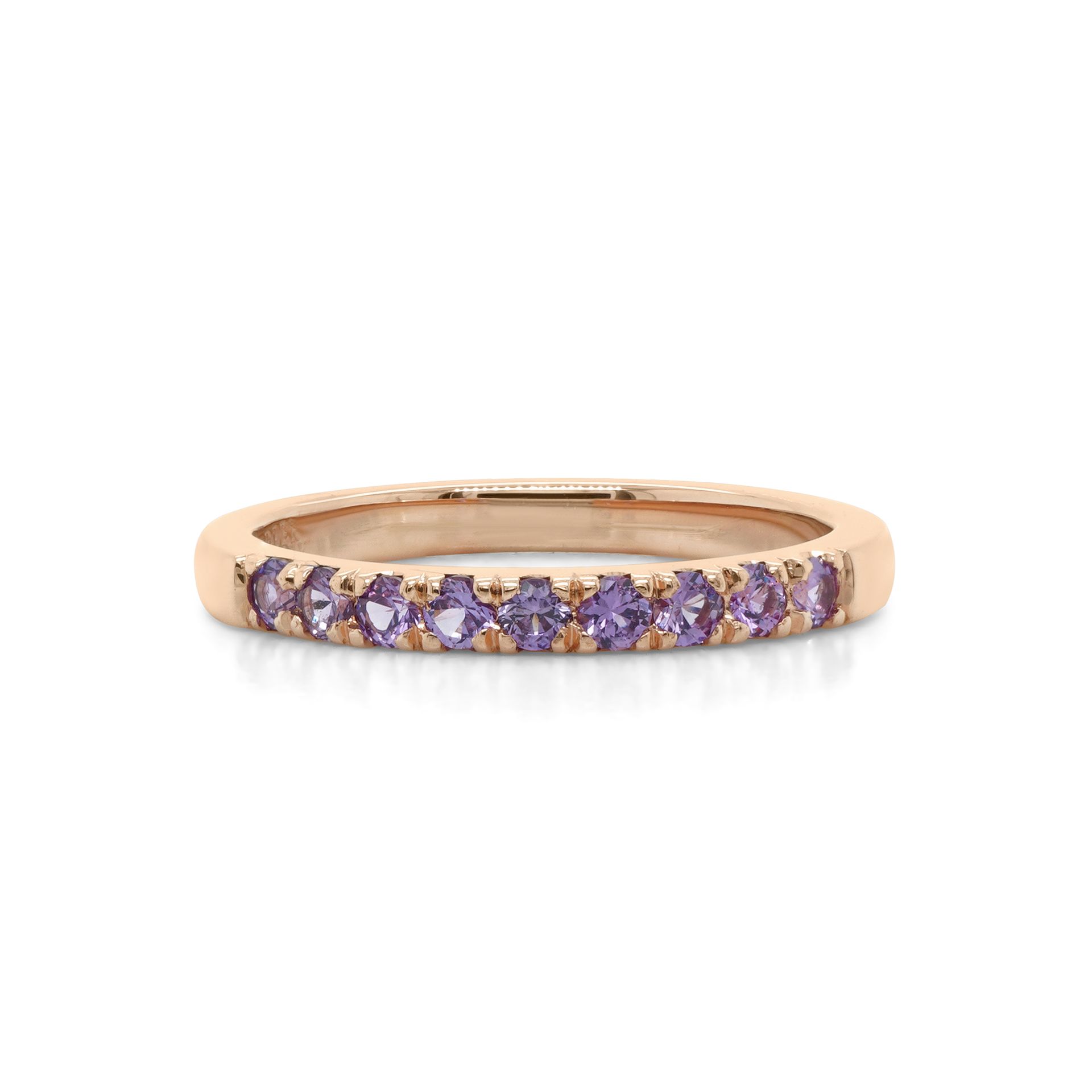 Purple Sapphire Rose Gold Ring— Burleigh, QLD — Deer Honey Jewellery Purple Sapphire Ring — Burleigh, QLD — Deer Honey Jewellery