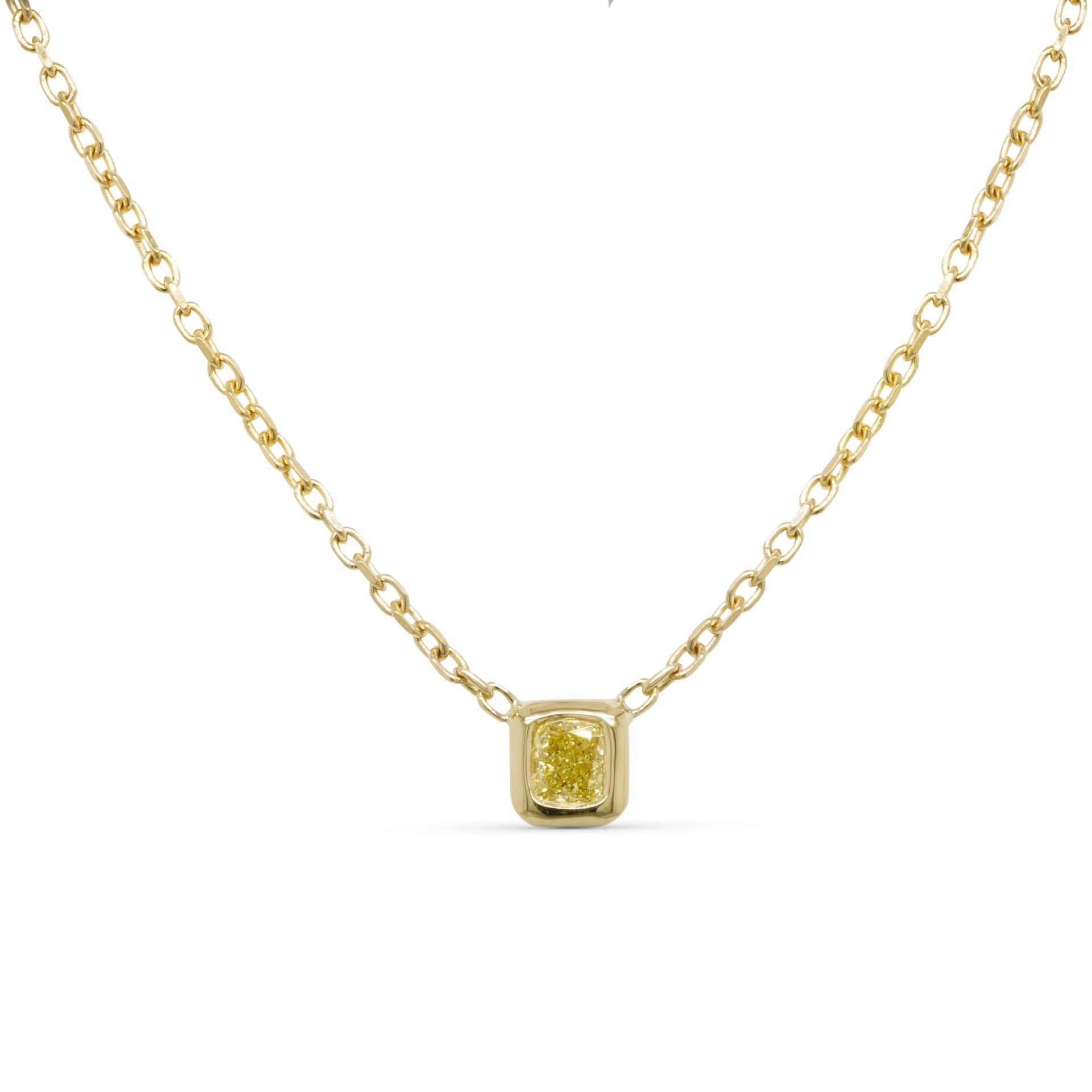 Yellow Diamond Yellow Gold Pendant — Burleigh, QLD — Deer Honey Jewellery