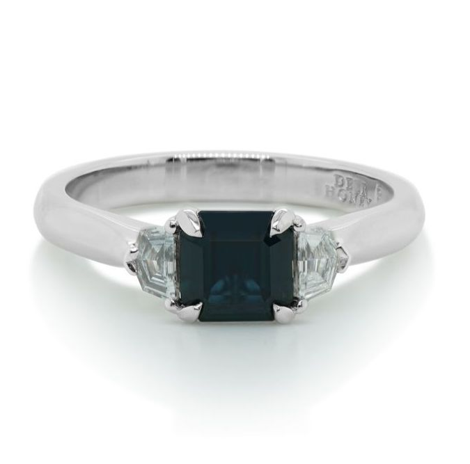 platinum australian sapphire and diamond ring — Burleigh, QLD — Deer Honey Jewellery platinum australian sapphire and diamond ring — Burleigh, QLD — Deer Honey Jewellery