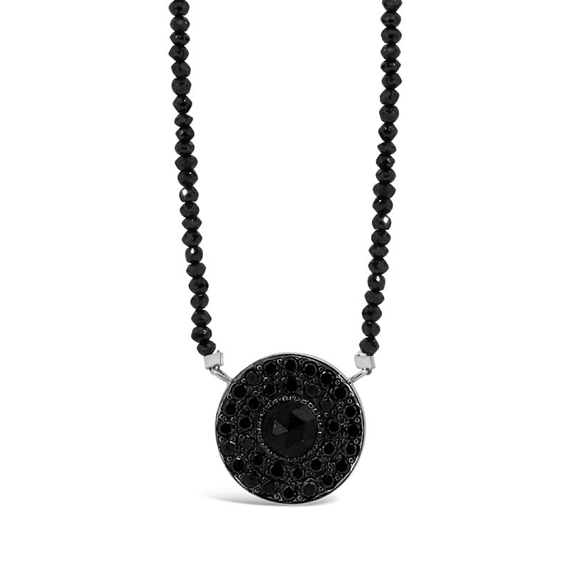 18ct White Gold Black Diamond Pendant — Burleigh, QLD — Deer Honey Jewellery — Burleigh, QLD — Deer Honey Jewellery 18ct White Gold Black Diamond Pendant — Burleigh, QLD — Deer Honey Jewellery — Burleigh, QLD — Deer Honey Jewellery