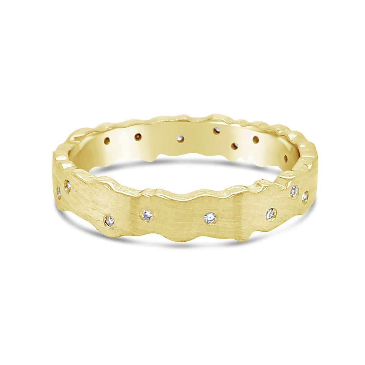 18ct Yellow Gold and Diamond Band — Burleigh, QLD — Deer Honey Jewellery 18ct Yellow Gold and Diamond Band — Burleigh, QLD — Deer Honey Jewellery