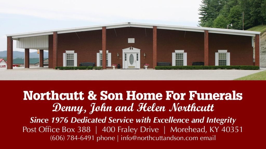 A business card for northcutt & son home for funerals