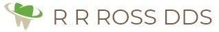 R R Ross DDS logo with a green dental icon and gray text