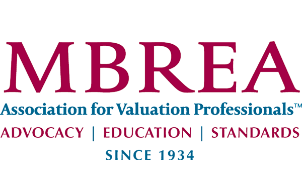 The logo for the mbrea association for valuation professionals