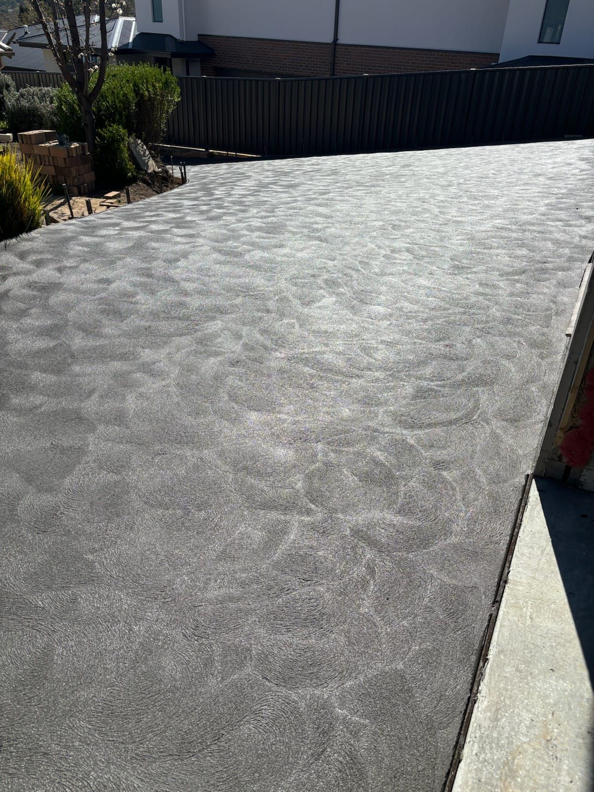 Freshly Laid Concrete Driveway — Tiger Concrete ACT In Fadden, ACT