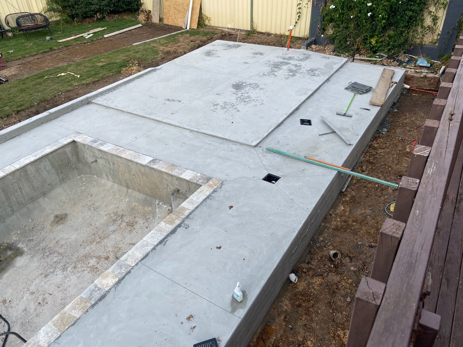 Concrete Slab With Spa Built In — Tiger Concrete ACT In Fadden, ACT
