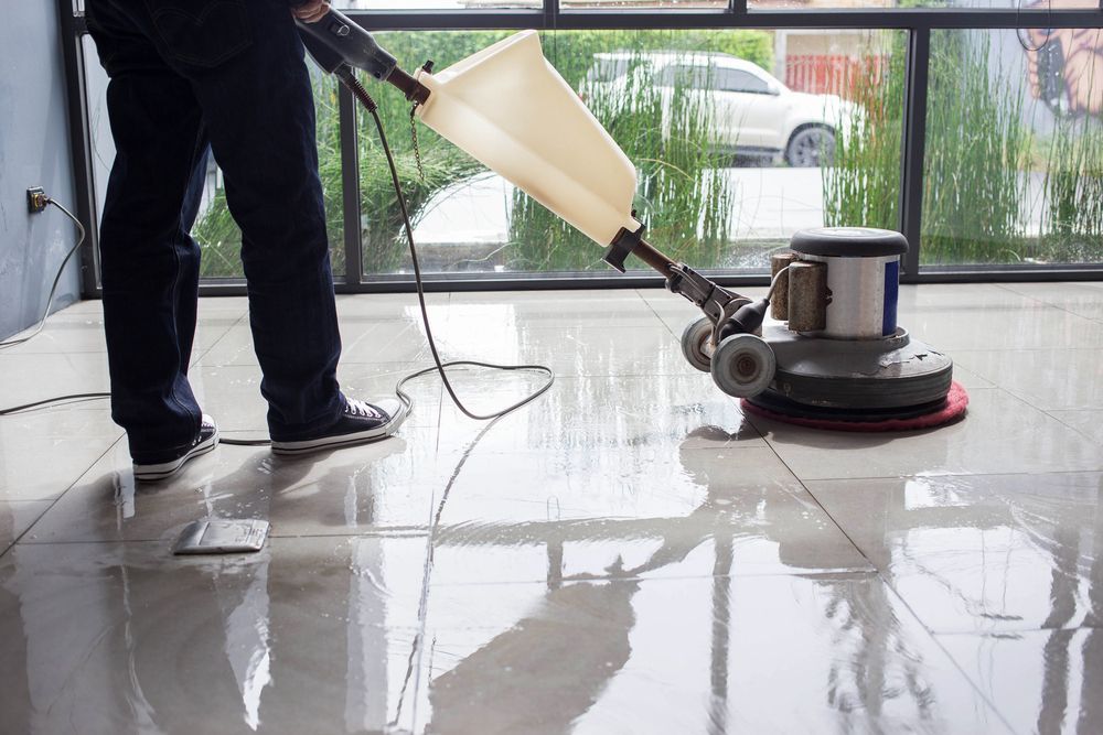 Person Polishing a Shiny — All Sparkles Cleaning Technology In Ayr, QLD