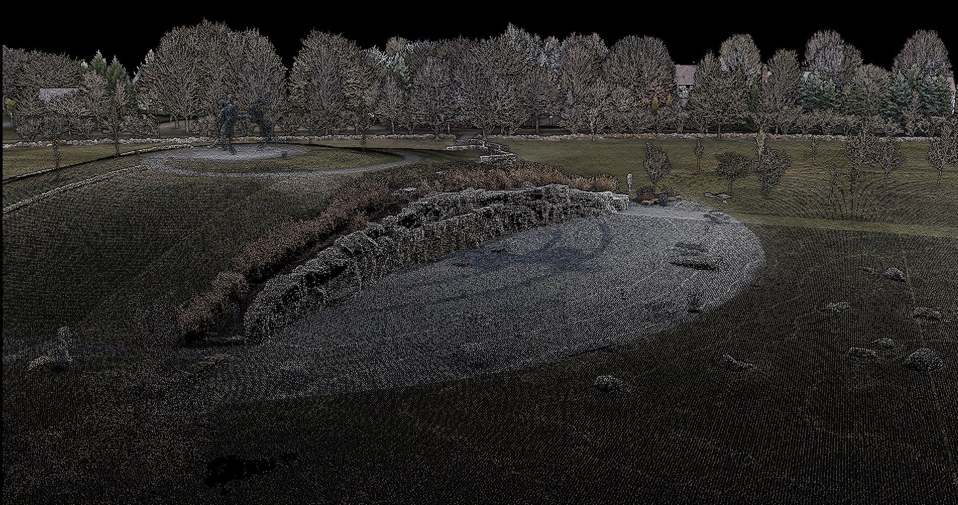 Drone LiDAR point cloud of Ballantrae Park in Dublin, Ohio