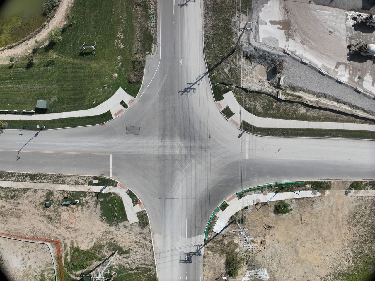 Mapping flight over a business park site, New Albany, OH — ARO Aerial
