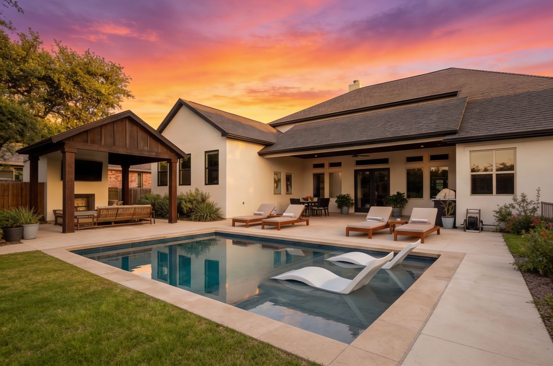 custom swimming pool by Clearform Pool Co., in Austin Texas