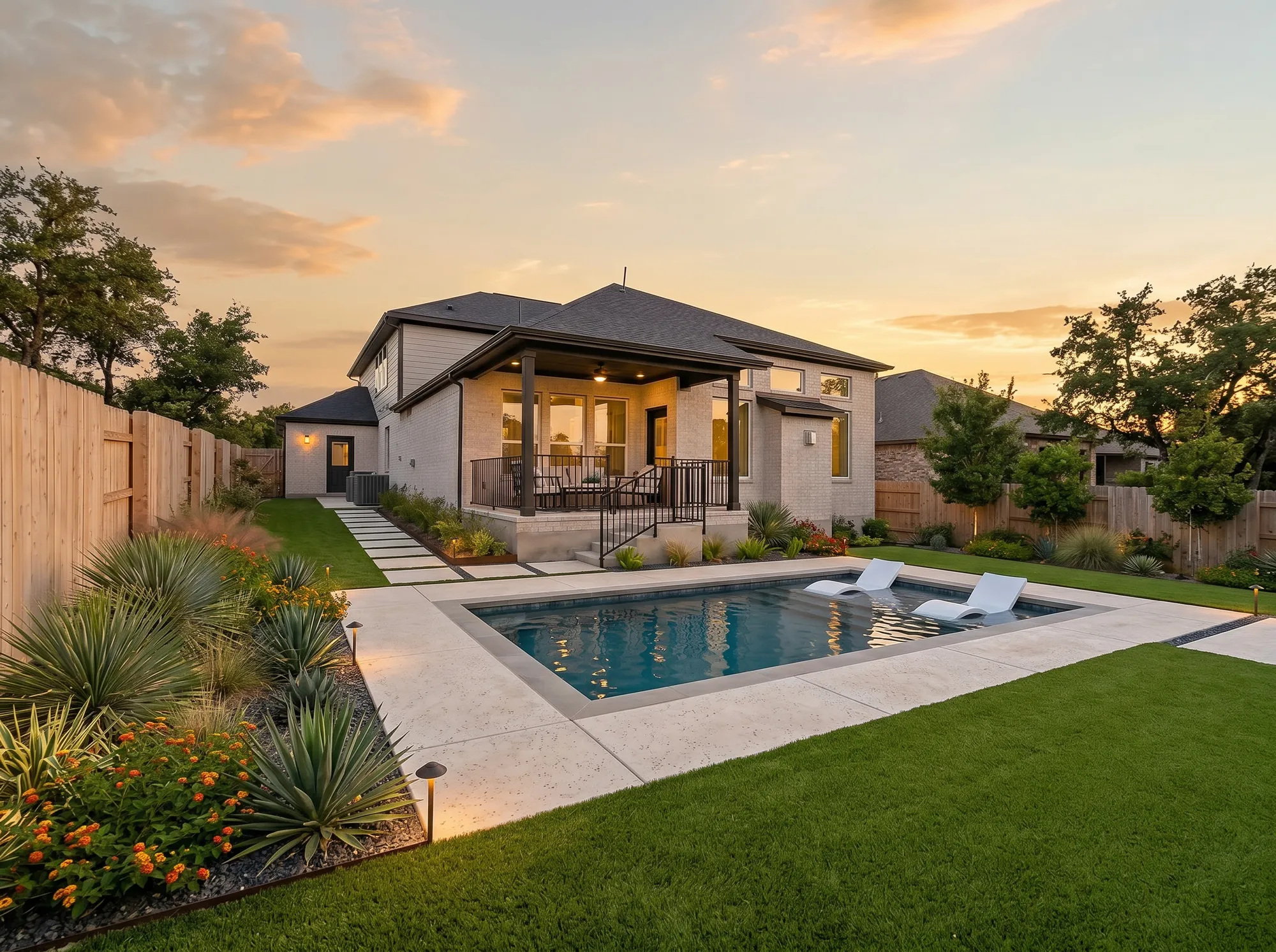 custom swimming pool by Clearform Pool Co., in Austin Texas