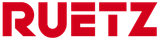 RUETZ logo in red
