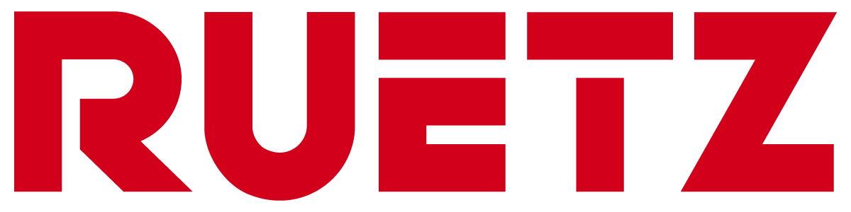 RUETZ logo in red